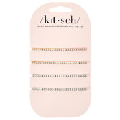 Kitsch Metal Rhinestone Extra Long Bobby Pins 4pcs Gold and Silver