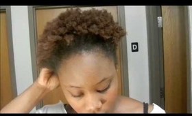 {How-To} High Puff with Short Natural Hair