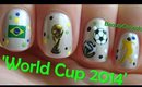 Quick and Easy World Cup 2014 Nails ★ Water Decals for Nail Art ★ Review Bornprettystore.com