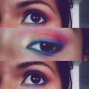 Colourful eyemakeup🌈