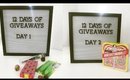 12 Days of Giveaways! | heysabrinafaith