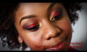 MAKE-UP TUTORIAL | Red and Gold Flame Inspired Make Up
