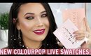 NEW Colourpop Cosmetics LIVE SWATCHES! Ultra Matte Lips | Eye Shadows | Highlighters | Luster Dusts