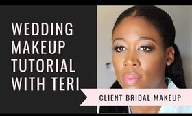 HOW I DO MAKEUP ON CLIENTS | BRIDAL MAKEUP FOR WOC WITH TERI | LIVE IN JAMAICA, VOICEOVER