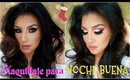 Maquillaje para NOCHE BUENA estilo ARABE + Peinado / Christmas Eve Makeup tutorial | auroramakeup