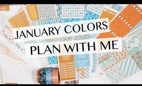 January Colors Plan With Me \\ Erin Condren Vertical