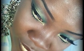 Green/Gold Eyeshadow