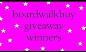 The WINNERS of BOARDWALKBUY giveaway