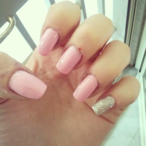 pink and silver