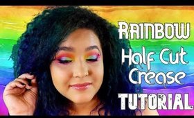 Rainbow Half Cut Crease Makeup Tutorial (NoBlandMakeup)