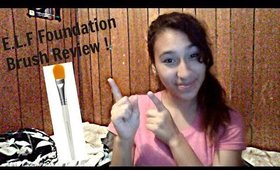 E.L.F Foundation Brush Review !