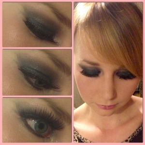 This is a strong smokey eye with a nude lip - the perfect combination for a night out!! 