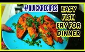 INDIAN FRY FISH SIDE DISH #quickrecipes | SuperPrincessjo