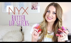 NYX Butter Lipsticks: Entire Collection & Swatches