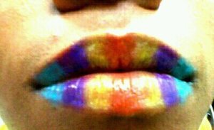 fun colorful lips <3