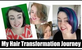 Mermaid Color Hair Transformation (from black to mermaid)