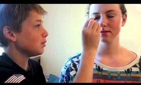 My Brother Does My make Up TAG! | MorganRose