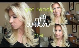 GET READY WITH ME! | Nude Eyes & Lips | Bouncy Curls