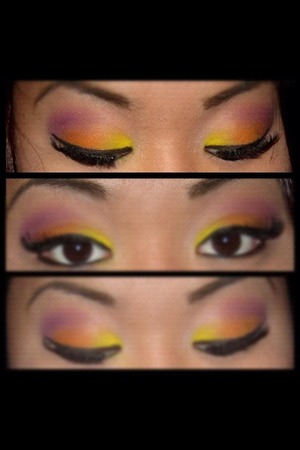 Sunset inspired eyes