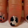 Cute Cow Nails