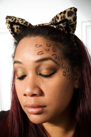 Leopard Look for Halloween -tutorial posted on my YT