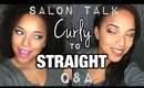 Q&A | CURLY To STRAIGHT on FINE DRY HIGH POROSITY Natural Hair | VLOG | MelissaQ