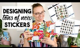 Designing Tons of New Stickers | WEEKLY VLOG