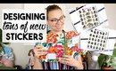 Designing Tons of New Stickers | WEEKLY VLOG