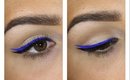 Black & Blue Double Winged Liner | Makeup Tutorial ♥
