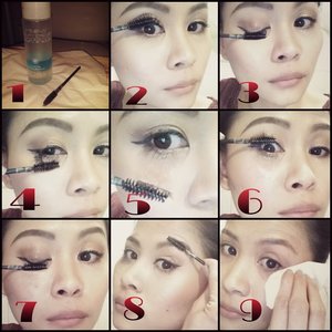 MAKEUP TIPS & TRICKS: 
9 Steps To Remove False Lashes or Pesky Waterproof Mascara (100% effective)
1.) You need some eye makeup remover, spoolie brush and face tissue. Pour some makeup remover to your spoolie brush.
2.) Start by coating off the bottom part of your lashes as if you're applying your mascara.
3.) Coat the upper part. 
4.) Repeat steps 2 & 3 until your false lashes are starts to get loose.
5.) Voila! Check for your falsies on your spoolie.
6.) To take off any excess mascara on your lashes, repeat step 2.
7.) Repeat step 3.
8.) Brush any excess to your brows and eyeliner.
9.) Finally, gently rub off the smeared oil and makeup with a facial tissue.