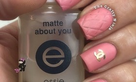 Pink Chanel Inspired Nails by The Crafty Ninja