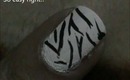 Zebra-nail designs-Easy Nail Design For Beginners- Nail art for beginners to do at home