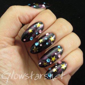 Read the blog post at http://glowstars.net/lacquer-obsession/2015/05/black-and-white-series-elegant-nail-art-show-new-135-purple-017-and-rock-01/