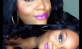 Simple Eye & Bold Lip Makeup Tutorial