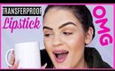MAKE ANY LIPSTICK TRANSFERPROOF .. WHAT OMG?!?!! | Lipstick Coating Gel