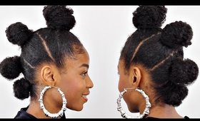 BUN MOHAWK ON NATURAL HAIR► QUICK Natural Hairstyles