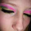 Yellow, green, pink