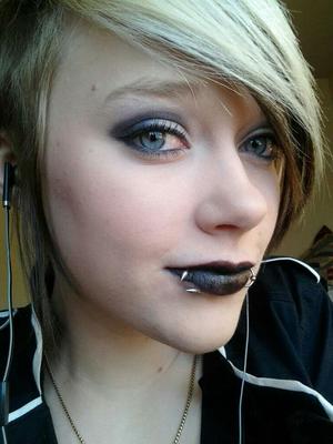 I went to a rock concert and put on black lipstick 