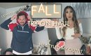 FALL TRY ON HAUL & HUSBAND/WIFE STYLE EACH OTHER