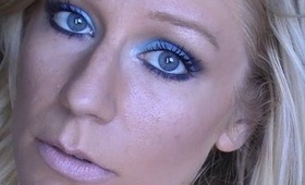4th of July Makeup - Bright & Navy Blue Eyes