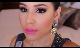 How To: Smokey eyes and bold lips using the Lorac Pro Palette! | NellysLookBook