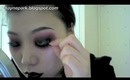 Heavy Red monolid makeup- Blind Mag Tribute