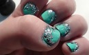 Reverse Glitter Gradient Nails!