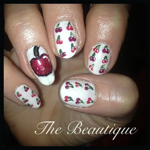 Hand painted cherries 