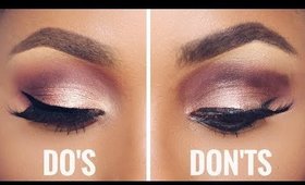 EYESHADOW DO'S AND DON'TS | DIMMA UMEH