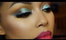 Pale Mint Glitter  | New Years Makeup Tutorial