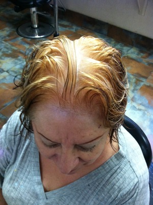 Highlights and low lights tint touch up 