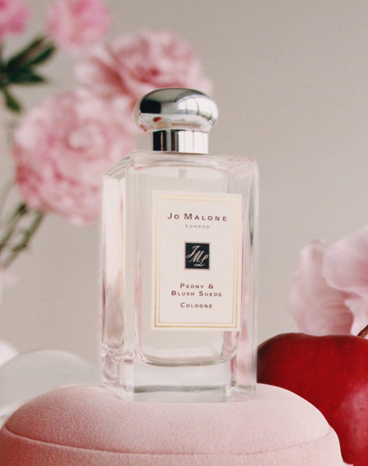 Alternate product image for Peony & Blush Suede Cologne shown with the description.