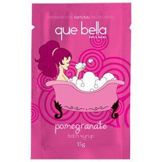 Que Bella Pomegranate Foaming Bath Syrup