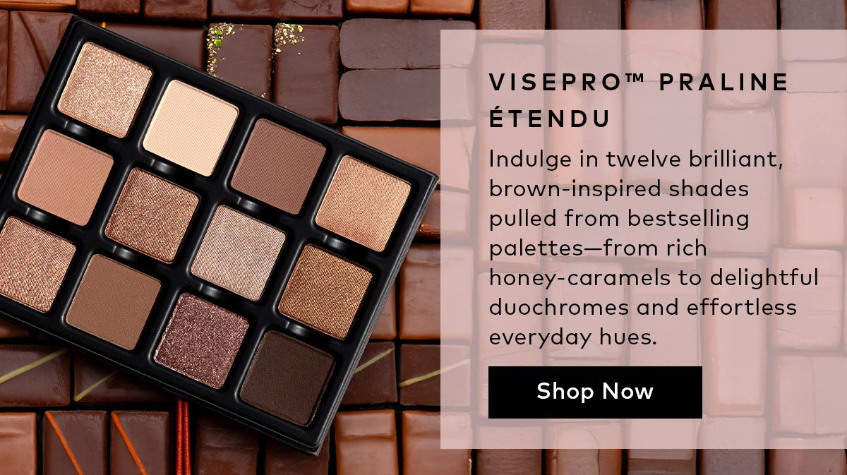 Indulge in twelve brilliant, brown-inspired shades pulled from bestselling palettes—from rich honey-caramels to delightful duochromes and effortless everyday hues. Shop the Viseart VisePRO Praline Etendu on Beautylish.com! 
